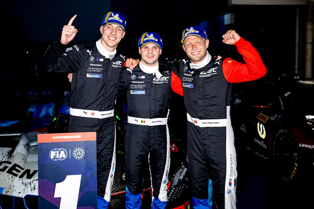 Dansk triumf i Brasilien: Kevin Magnussen sikrede første VM-sejr.
(Foto: BMW M Motorsport)
